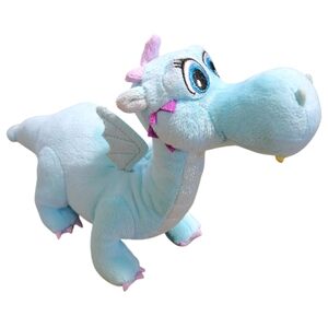Disney Princess Sofia the First Crackle Dragon Plush 13" Blue Purple Sparkles